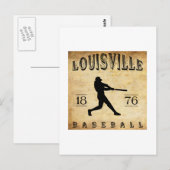 Carte Postale 1876 Baseball de Louisville dans le Kentucky (Devant / Derrière)