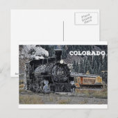 Carte Postale 1881 Chemin de fer Durango & Silvertown Narrow Gag (Devant / Derrière)