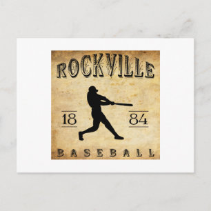 Carte Postale 1884 Rockville Connecticut Baseball