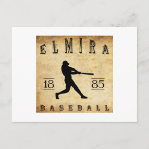 Carte Postale 1885 Elmira New York Baseball