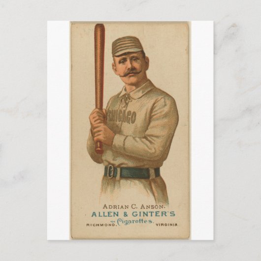 Carte Postale 1887 Adrian C. Anson (Devant)