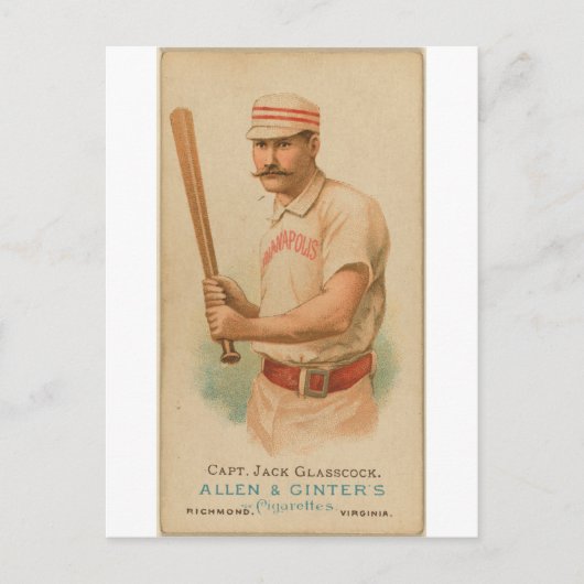 Carte Postale 1887 Capt Jack Glasscock (Devant)