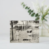 Carte Postale 1890 Filles Pêche (Debout devant)