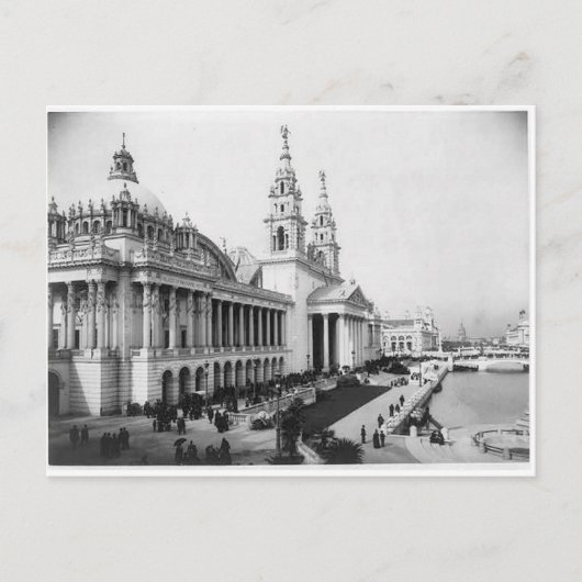 Carte Postale 1893 Columbia Exposition, Palais des Arts Mécaniqu (Devant)