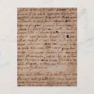 Carte Postale 1895-9-15-503 W.34v Page d'écriture manuscrite