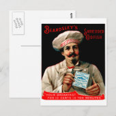 Carte Postale 1895 Petit-déjeuner de poisson-codé râpé (Devant / Derrière)