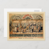 Carte Postale 1896 Orient Express revue musicale Paris (Devant / Derrière)