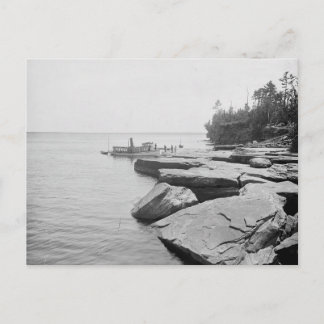 Carte Postale 1898 Apostle Islands, île Devils, lac Supérieur