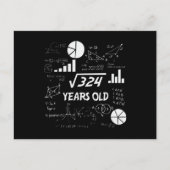 Carte Postale 18 Ans Anniversaire Geeky Math 18e anniversaire Ca (Devant)