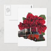 Carte Postale 18 Roues et une douzaine de Roses (Devant / Derrière)