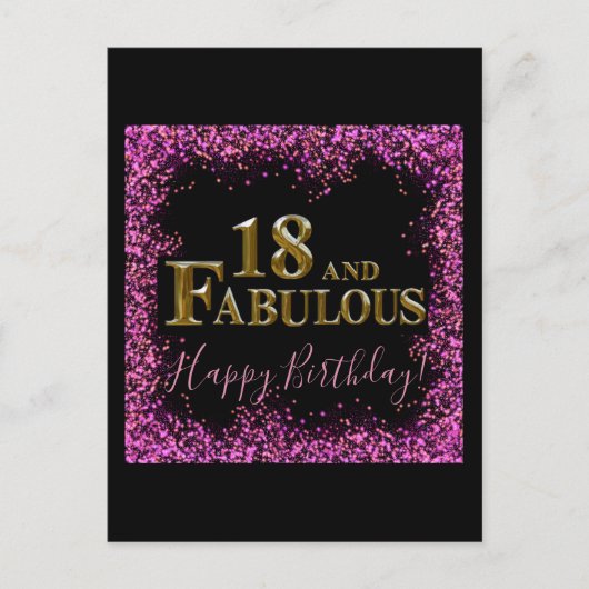 Carte Postale 18e anniversaire (Devant)