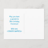 Carte Postale 18e anniversaire : Bold, amusant, simple, arc-en-c (Dos)