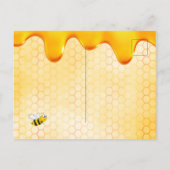 Carte Postale 18e anniversaire bumble abeilles nid d'abeille inv (Dos)