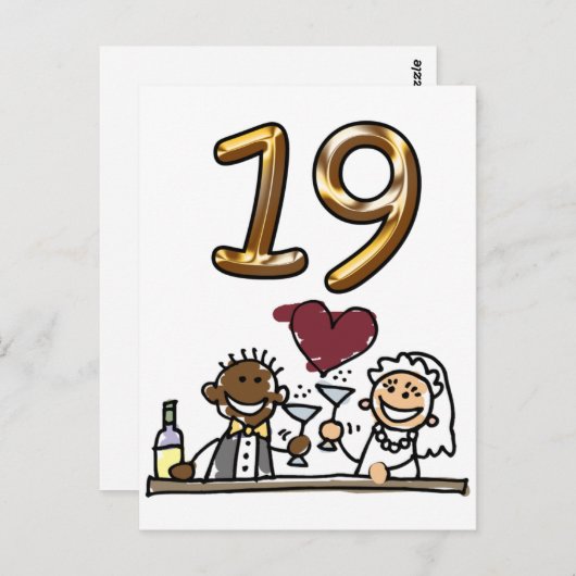 Carte postale 19 (Devant / Derrière)