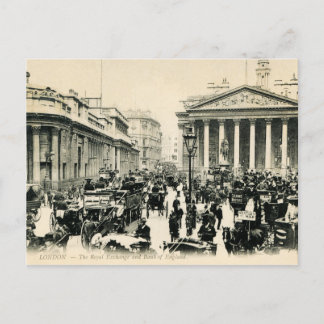 Carte Postale 1900 London Royal Exchange et Bank of England Pos
