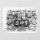 Carte Postale 1900 Mckinley-Teddy Roosevelt (Devant / Derrière)