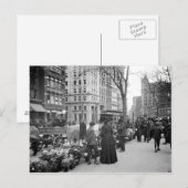 Carte postale 1904 de Pâques Fowers NYC (Devant / Derrière)