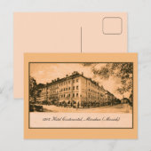 Carte Postale 1905 Hôtel Continental Munich Allemagne (Devant / Derrière)