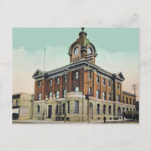 Carte Postale 1907 Bureau de poste Sault Ste Marie (Ont.)
