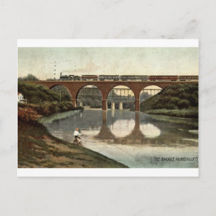 Carte Postale 1908 Les Ponts, Painesville, Ohio Vintage