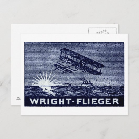 Carte Postale 1909 Wright Brothers Aircraft (Devant / Derrière)