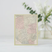 Carte postale 1912 Carte des Adirondacks (Debout devant)