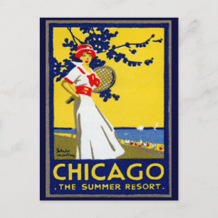 Carte Postale 1912 Chicago, La Station d'été