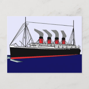 Carte postale 1912 de Paquebot France