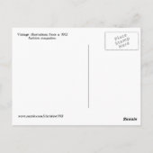 Carte postale 1912 Edwardian Fashion Collage (Dos)