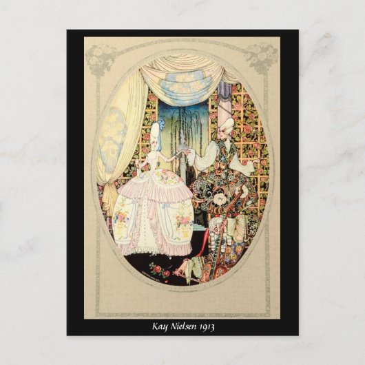 Carte Postale 1913 Frontispiece of "In Powder and Crinoline" (Devant)