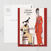 Carte Postale 1913 Mode parisienne (Devant / Derrière)