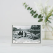 Carte Postale 1914 Soldats belges en défense près de Termonde (Debout devant)