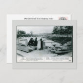 Carte Postale 1914 Soldats belges en défense près de Termonde (Devant / Derrière)