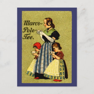 Carte Postale 1915 Profitez du thé Marco Polo