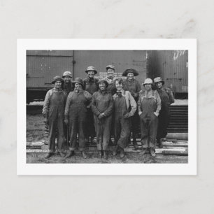 Carte Postale 1918 Women Labers Union Pacific Railroad