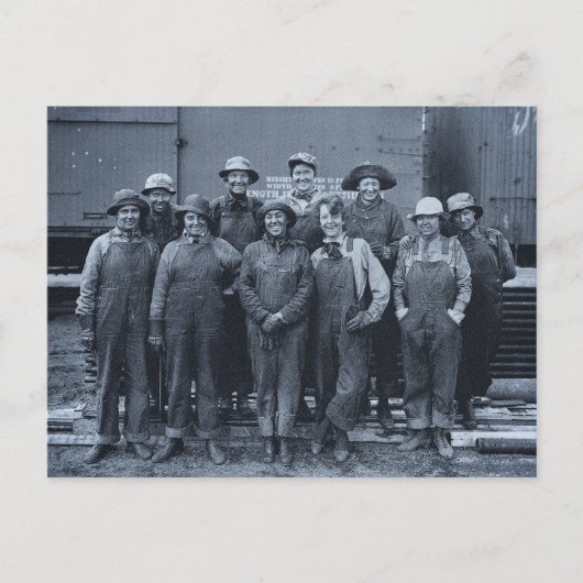 Carte Postale 1918 Women Labers Union Pacific Railroad (Devant)