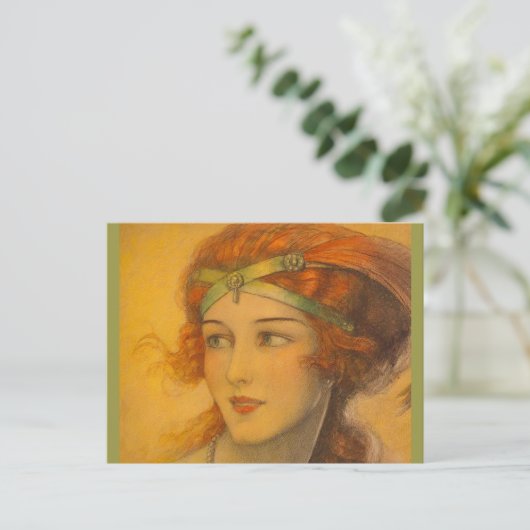 Carte Postale 1919 rousse (Debout devant)