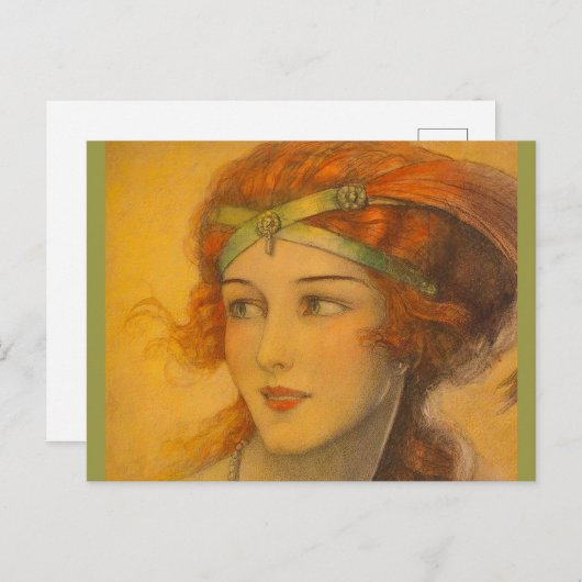 Carte Postale 1919 rousse (Devant / Derrière)