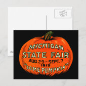 Carte Postale 1919 Un Citrouille ! (Devant / Derrière)