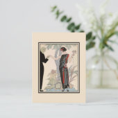 Carte Postale 1920 Dames Mode : Espoir, robe du soir (Debout devant)