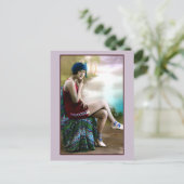 Carte Postale 1920s Baignade beauté, fille flippante (Debout devant)