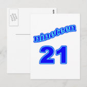 Carte Postale 1921 Dix-neuf 21 (Devant / Derrière)