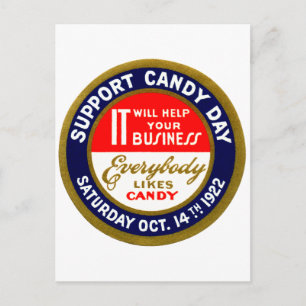 Carte Postale 1922 Candy Day