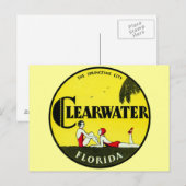 Carte Postale 1925 Clearwater Florida (Devant / Derrière)