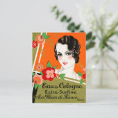 Carte Postale 1925 Fleurs de Paris France Parfum (Debout devant)