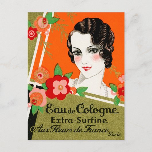 Carte Postale 1925 Fleurs de Paris France Parfum (Devant)