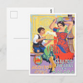 Carte Postale 1926 Malaga Espagne voyage vintage (Devant / Derrière)