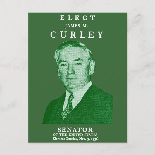 Carte Postale 1936 Elect Curley au Congrès (Devant)