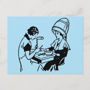 Carte Postale 1937 Vintage Beauty Parlor