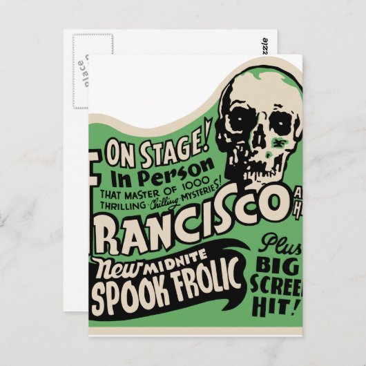 Carte Postale 1941 Francisco Spook Frolic (Devant / Derrière)